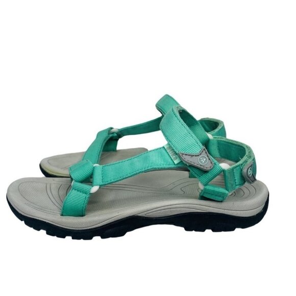 Atika Unisex Adults Maya AT-W110-EGR Blue Hiking Strappy Sandal Size W 8 M 7 - Picture 1 of 10